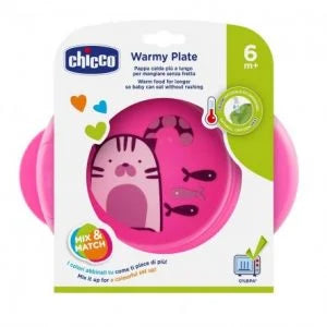 CHICCO PLATO TERMO 6M+ ROSA 16000-10 - AZUL 16000-20 - UNISEX 16000-30