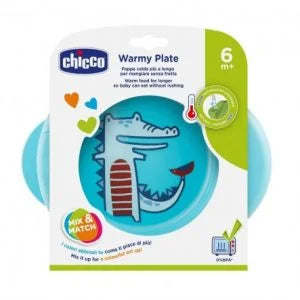 CHICCO PLATO TERMO 6M+ ROSA 16000-10 - AZUL 16000-20 - UNISEX 16000-30