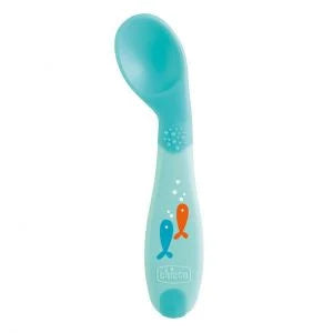 CHICCO PRIMER CUCHARA AZUL 6M+ AZUL/VERDE 16100-20