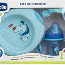 CHICCO SET DE COMIDA ROSA C/ CUCHARA AZUL 6M+ 16200-20 - 4086672