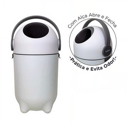 BUBA ACCESORIO BASURERO ANTI-OLORES P/PAÑALES 10LTS GRIS BUB16983 - 769837