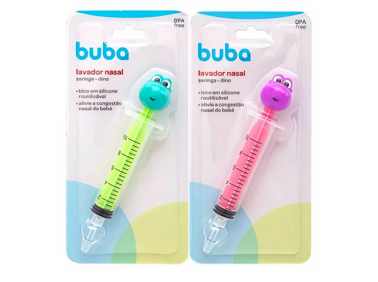 # BUBA JERINGA LAVADORA NASAL DINO ROSA BUB16997 - AZUL BUB16998