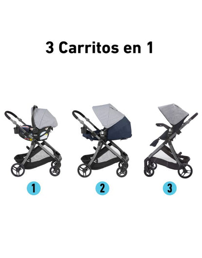 # GRACO CARRITO TRAVEL SYSTEM+BABY SEAT SNUGRIDE35 - 3EN1 - MODES ELEMENT - LYNWOOD 4 RUEDAS R.N-16/22KG GR2113923 - 172580