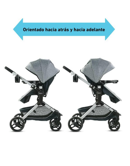 # GRACO CARRITO TRAVEL SYSTEM+BABY SEAT SNUGRIDE35 - 3EN1 - MODES ELEMENT - LYNWOOD 4 RUEDAS R.N-16/22KG GR2113923 - 172580