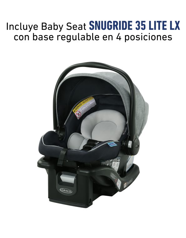 @ GRACO CARRITO TRAVEL SYSTEM+BABY SEAT SNUGRIDE35 MODES CLOSER 3EN1 - NASH - R.N-16/22KG - GR2139171 - 175369