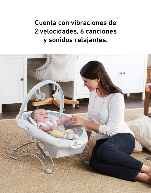 GRACO HAMAQUITA 2EN1 SOOTHE N' SWAY - DERBY BOUCER BALANCEO+RECLINACION+VIBRACION+CANCIONES+C.ELÉCTRICA - GR2140066 - 177189