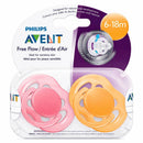 AVENT CHUPETES FREE-FLOW BPA FREE X2 6-18M SCF178/24
