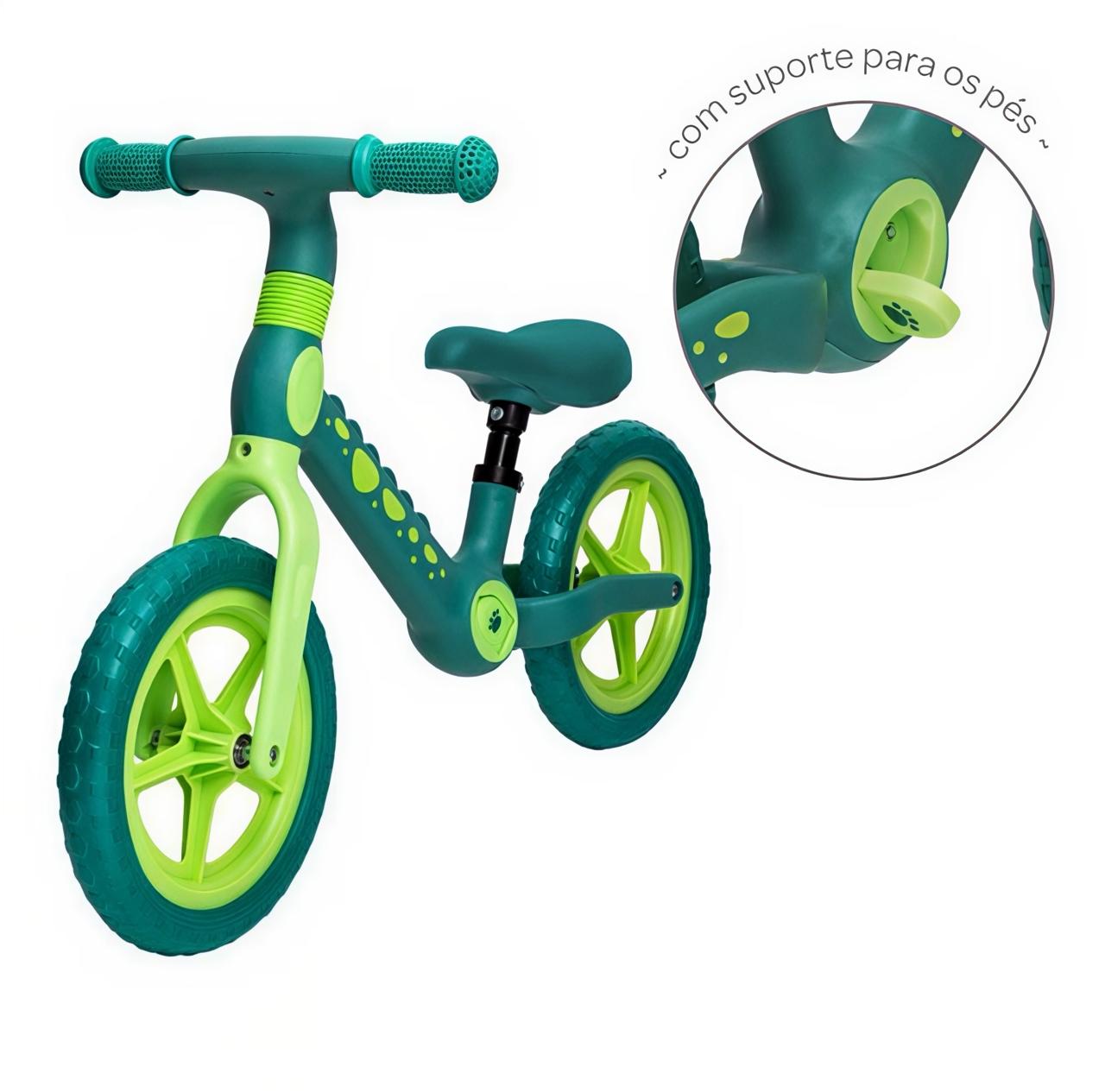 # BUBA BICICLETA DE EQUILIBRIO DINO VERDE BU - ROSA BUB19620