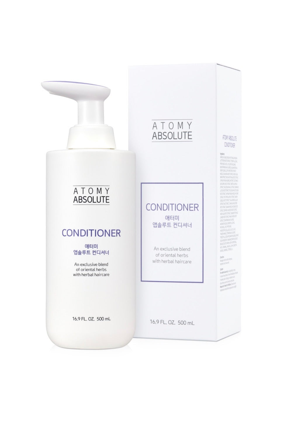 Atomy Absolute Hair Care – Shampoo & Acondicionador 500ml + 500ml 🩵💙✨

Cuidado capilar premium inspirado en la medicina herbal oriental y la ciencia moderna