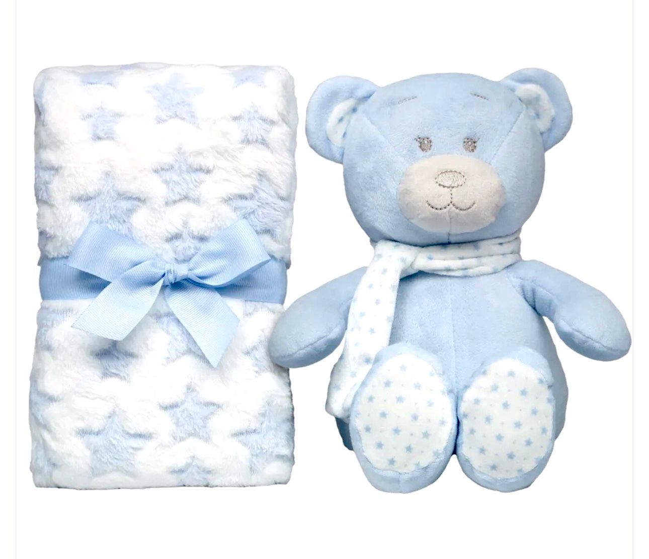 # BUBA MANTITA SET REGALO + OSITO AZUL - OSITO ROSA - OSITO BEIGE 3M+