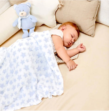 # BUBA MANTITA SET REGALO + OSITO AZUL - OSITO ROSA - OSITO BEIGE 3M+