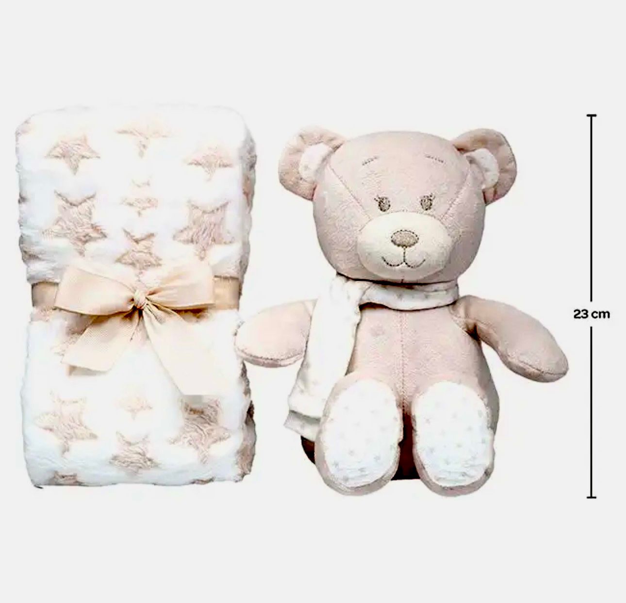 # BUBA MANTITA SET REGALO + OSITO AZUL - OSITO ROSA - OSITO BEIGE 3M+