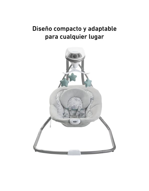 GRACO HAMAQUITA SIMPLE IVY R.N-14KG 15 CANCIONES+6 VELOCIDAD AJUSTES+VIBRACIONES ELECTRICO & PILAS GR2156174 - 181315