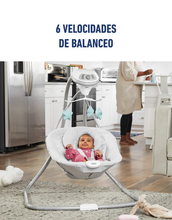 GRACO HAMAQUITA SIMPLE IVY R.N-14KG 15 CANCIONES+6 VELOCIDAD AJUSTES+VIBRACIONES ELECTRICO & PILAS GR2156174 - 181315