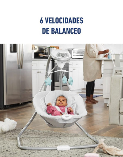 GRACO HAMAQUITA SIMPLE IVY R.N-14KG 15 CANCIONES+6 VELOCIDAD AJUSTES+VIBRACIONES ELECTRICO & PILAS GR2156174 - 181315