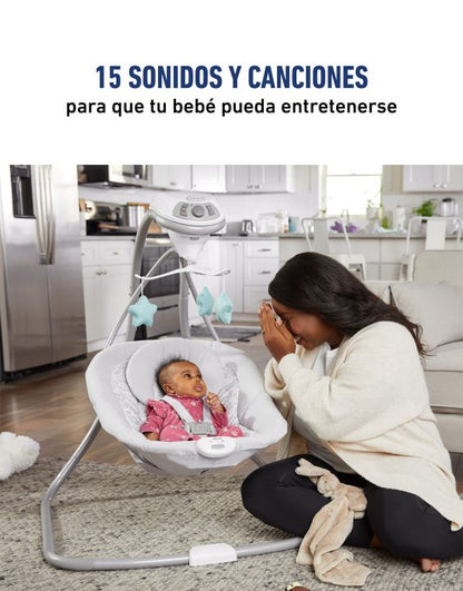 GRACO HAMAQUITA SIMPLE IVY R.N-14KG 15 CANCIONES+6 VELOCIDAD AJUSTES+VIBRACIONES ELECTRICO & PILAS GR2156174 - 181315