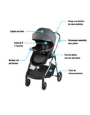 @ GRACO CARRITO TRAVEL SYSTEM+BABY SEAT SNUGRIDE35 MODES TRIO HEMLOCK - R.N-16/22KG - GR2164695- 181858
