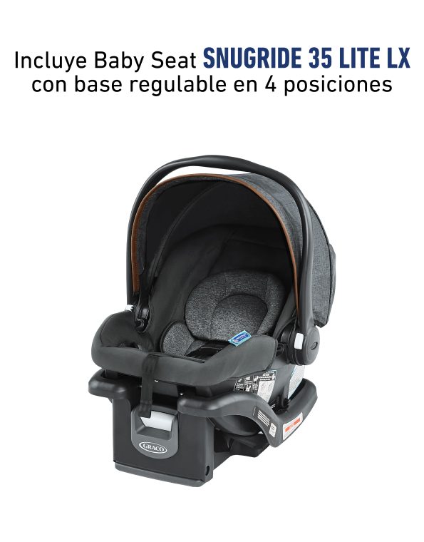 # GRACO CARRITO TRAVEL SYSTEM+BABY SEAT SNUGRIDE35 MODES TRIO HEMLOCK - R.N-16/22KG - GR2164695- 181858