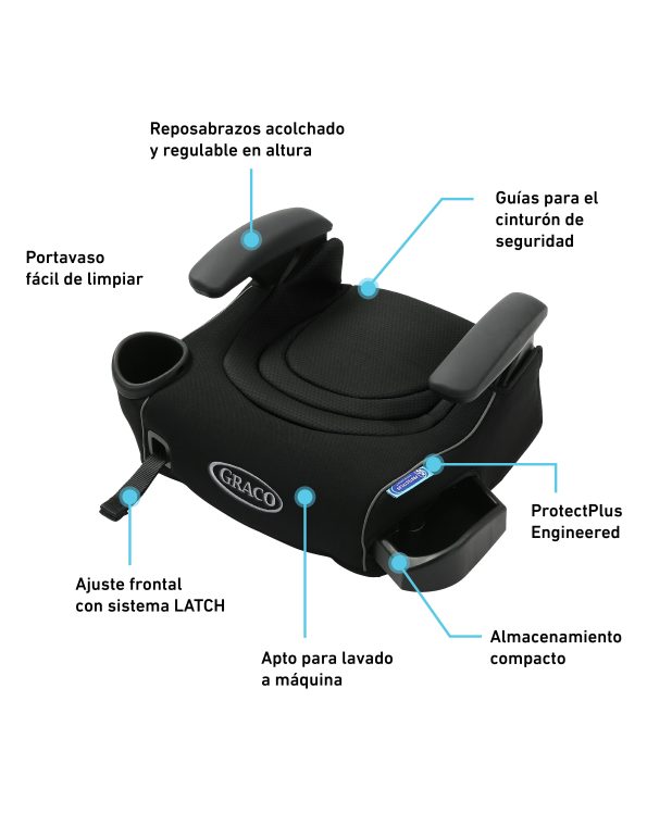 @ GRACO CAR SEAT ELEVADOR S/ RESPALDO TURBOBOSTER LX C/ ISOFIX - RIO GR2156222 - 183135