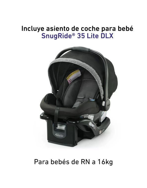 # GRACO CARRITO TRAVEL SYSTEM+BABY SEAT SNUGRIDE35 MODES PRAMETTE 3EN1 - ELLINGTON - R.N-16/22KG - GR2173529 - 184835