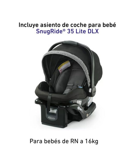 # GRACO CARRITO TRAVEL SYSTEM+BABY SEAT SNUGRIDE35 MODES PRAMETTE 3EN1 - ELLINGTON - R.N-16/22KG - GR2173529 - 184835