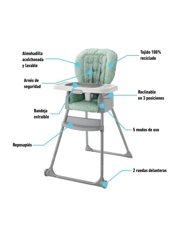 @ GRACO SILLA DE COMER MADE2GROW 5EN1 - TERRAZO GR2202737 - 187454