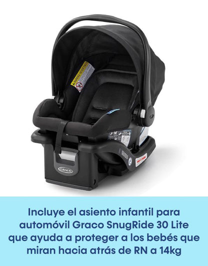 # GRACO CARRITO TRAVEL SYSTEM+BABY SEAT SNUGRIDE30 OUTPACE LX-BRIGGS - 3 RUEDAS R.N-14/22KG GR2203025 - 187546