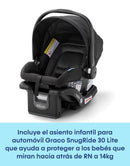 @GRACO CARRITO TRAVEL SYSTEM+BABY SEAT SNUGRIDE30 OUTPACE LX-BRIGGS - 3 RUEDAS R.N-14/22KG GR2203025 - 187546