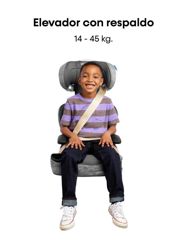 @ GRACO CAR SEAT ELEVADOR CON RESPALDO TURBOBOOSTER 2.0 LX - GANNON 2EN1 - SISTEMA LATCH 14-45KG / 110-145CM - GR2203030 - 187607