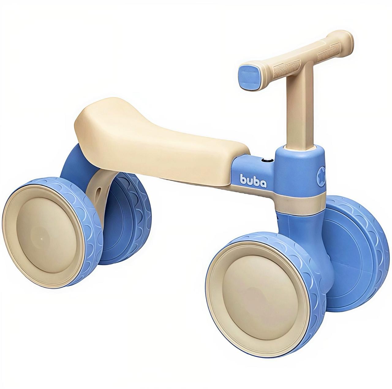 # BUBA BICICLETA DE EQUILIBRIO C/SONIDOS DE 4 RUEDAS AZUL BUB18823 -  ROSA BUB18824