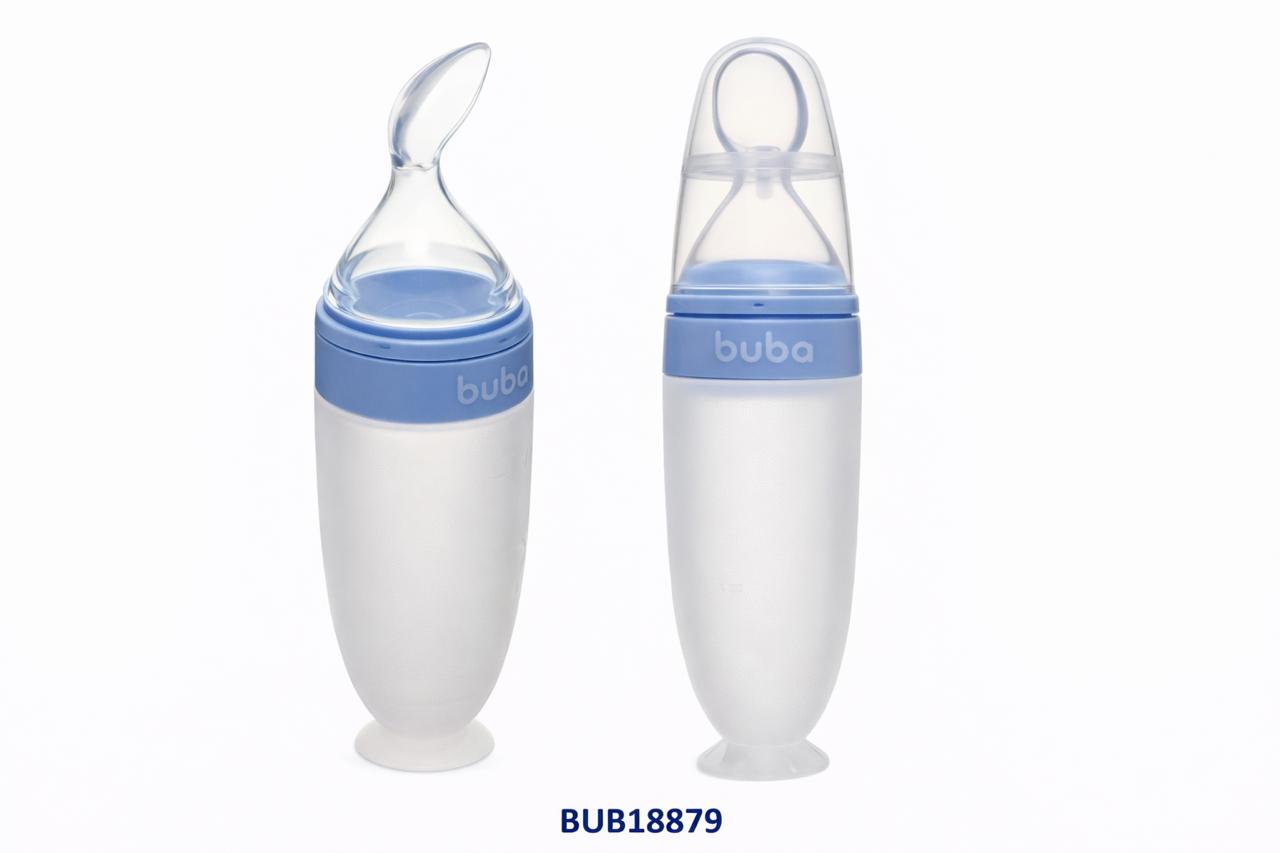 BUBA CUCHARA ALIMENTADORA DE SILICONA AZUL BUB18879 - ROSA BUB18880 - VERDE BUB18881 💛