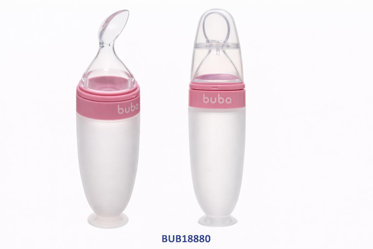 BUBA CUCHARA ALIMENTADORA DE SILICONA AZUL BUB18879 - ROSA BUB18880 - VERDE BUB18881 💛