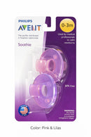 AVENT CHUPETE SOOTHIE ROSA/LILAS X2 0M+  SCF190/02