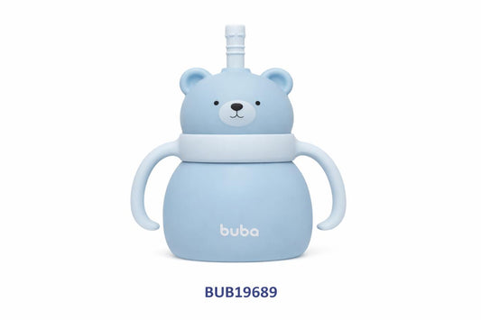 BUBA VASO DE ENTRENAMIENTO TÉRMICO C/PAJITA 270ML 6M+ AZUL BUB19689 - ROSA  BUB19690