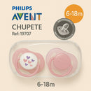 AVENT CHUPETE X2 6-18M 19707