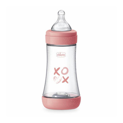 CHICCO BIBERON PERFECT 5 240ML SILICONA 2M+ AZUL-ROSA-AMARILLO 20223-11 - 20223-21 - 20223-31