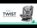 @ PREMIUM BABY SILLA DE AUTO TWIST 360 2.0 GRIS C/ ISOFIX R.N-36KG PB-CFX101GR - 2060791