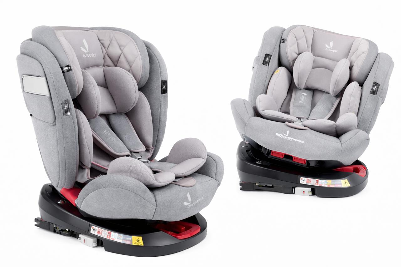 PREMIUM BABY SILLA DE AUTO TWIST 360 2.0 GRIS C/ROSA+ISOFIX R.N-36KG PB2272 - 2060807
