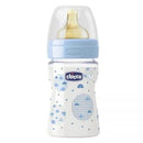 CHICCO BIBERON AZUL CAUCHO FLUJO NORMAL AZUL 150ML 0M+ 20610-20