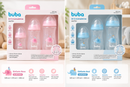 Buba Kit 3 Mamaderas Easy Flow 120 ml + 270 ml + 330 ml                  Elefante Rosa – BUB20986 - Elefante Azul – BUB20987 -