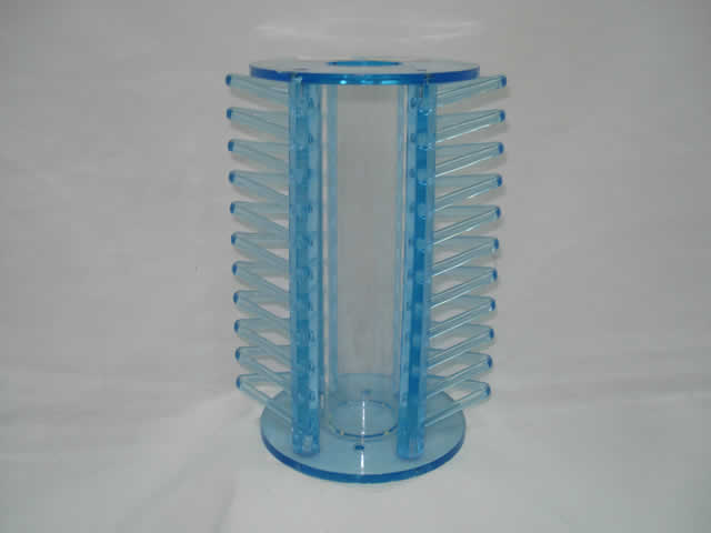 ACRILICO SOPORTE DE EXHIBICION DE CD AZUL CLARO DE LOS ANOS 90