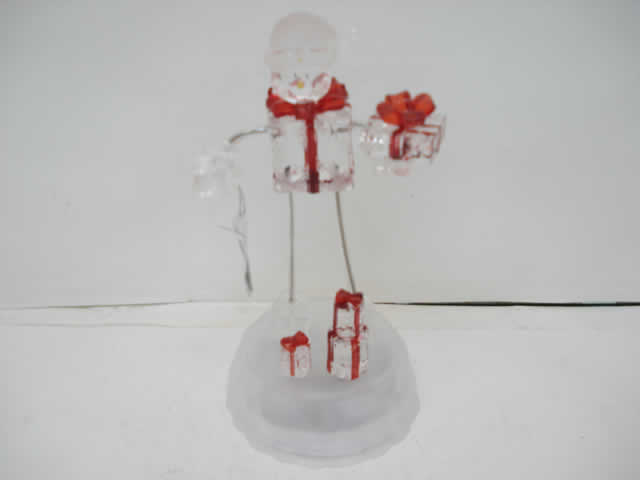 ACRILICO NAVIDEÑO MUÑECO NIEVES - PAPA NOEL -