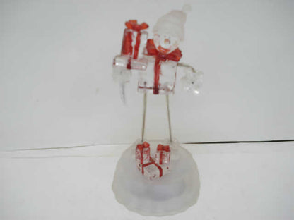 ACRILICO NAVIDEÑO MUÑECO NIEVES - PAPA NOEL -