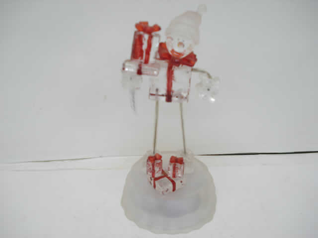 ACRILICO NAVIDEÑO MUÑECO NIEVES - PAPA NOEL -