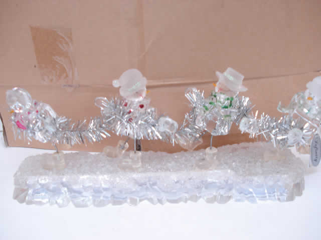 ACRILICO NAVIDEÑO MUÑECO NIEVES - PAPA NOEL -
