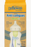 DR. BROWN BIBERÓN NATURAL DE VIDRIO ANTICÓLICO 270ML/9 OZ CON TETINA NIVEL1 0M+ WB91700 - 317105