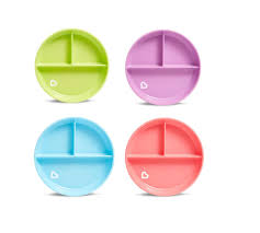 @ MUNCHKIN ALIMENTACIÓN PLATO C/ DIVISORIAS STAY PUT C/VENTOSA 6M+ MU27160 - 271601