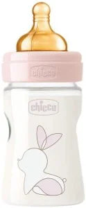 CHICCO BIBERON ORIGINAL TOUCH C/TETINA LATEX FLUJO LENTO 150ML 0M+ 27610-10