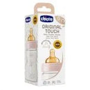 CHICCO BIBERON ORIGINAL TOUCH C/TETINA LATEX FLUJO LENTO 150ML 0M+ 27610-10