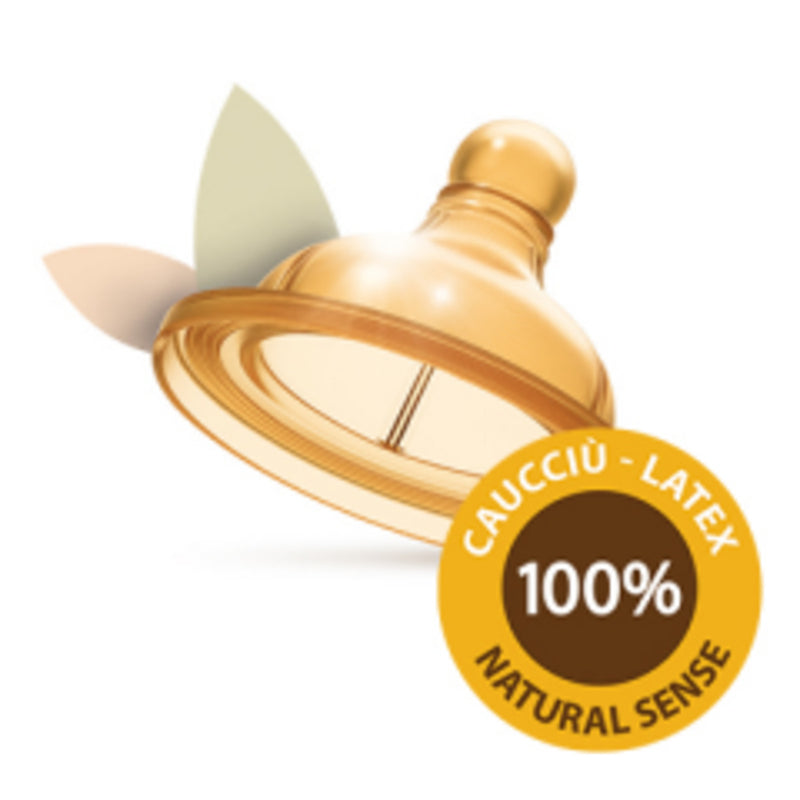 CHICCO BIBERON ORIGINAL TOUCH C/TETINA CAUCHO LATEX FLUJO REGULABLE 330ML BEIGE 4M+ 27634-30 - 121823